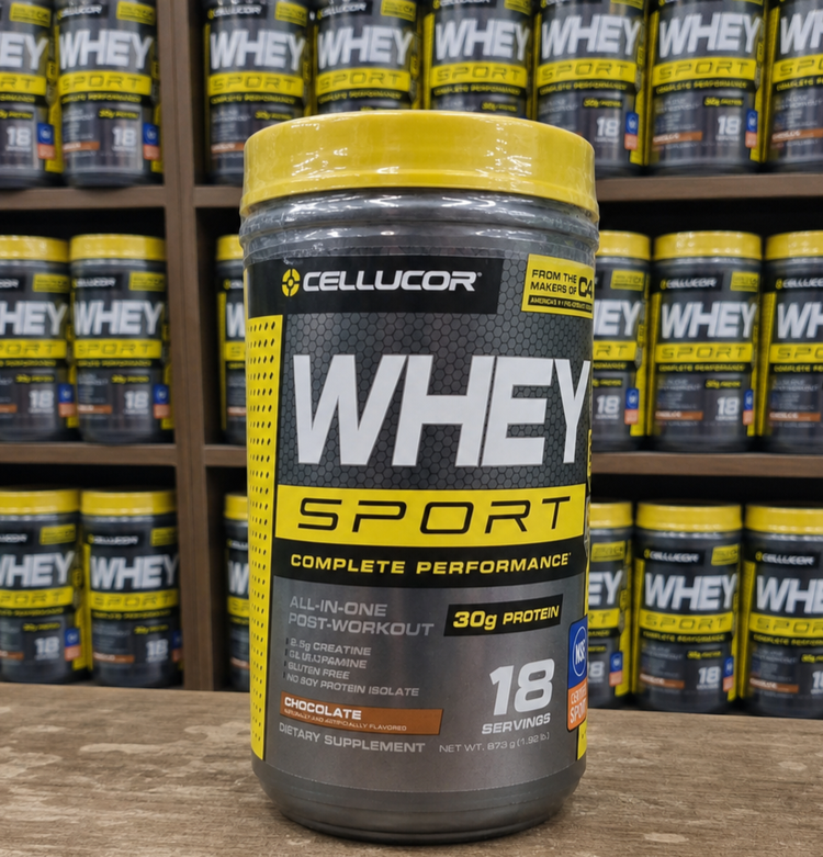 پروتئین وی ۹۰۰ گرمی cellucor همراه با کراتین و گلوتامین
