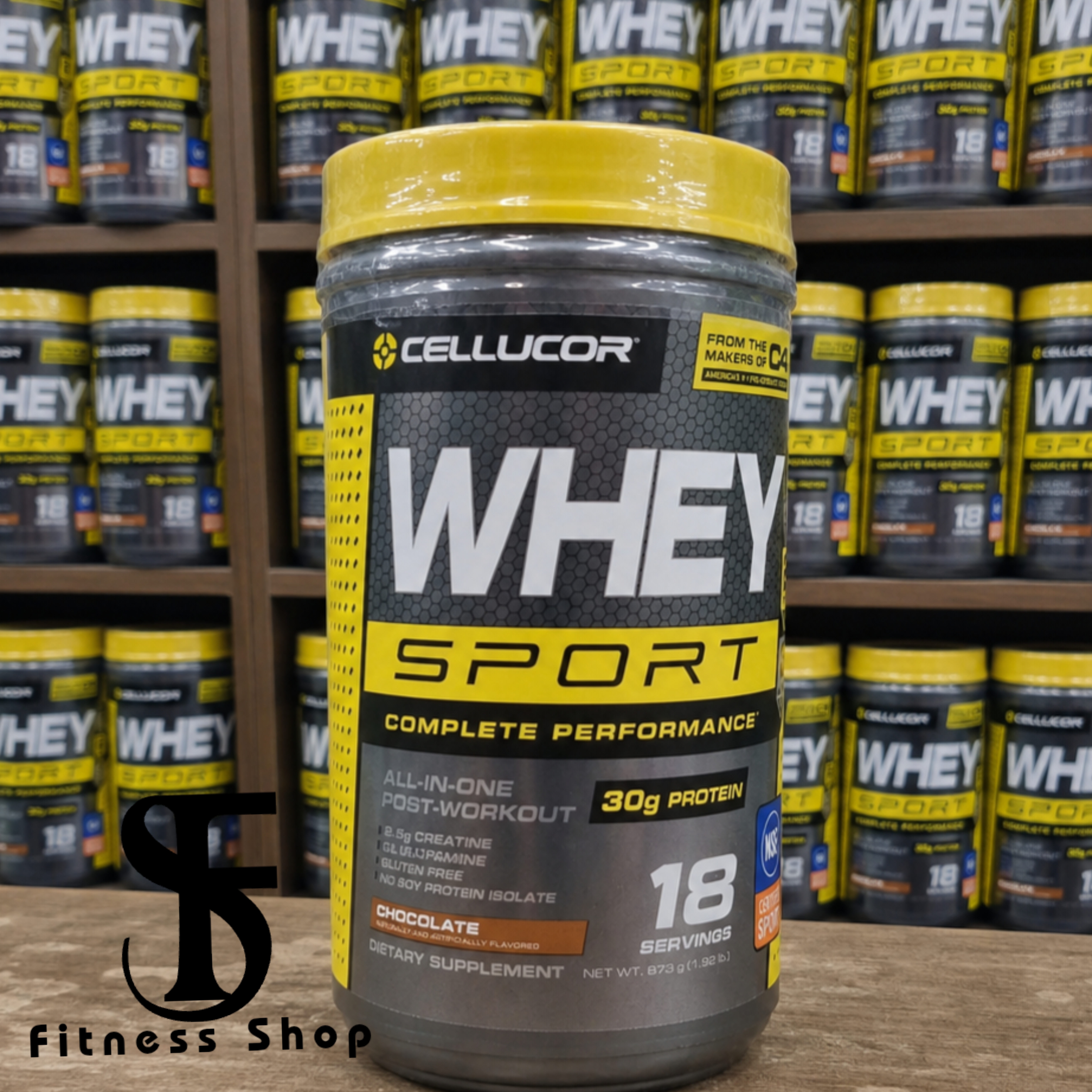 پروتئین وی ۹۰۰ گرمی cellucor همراه با کراتین و گلوتامین